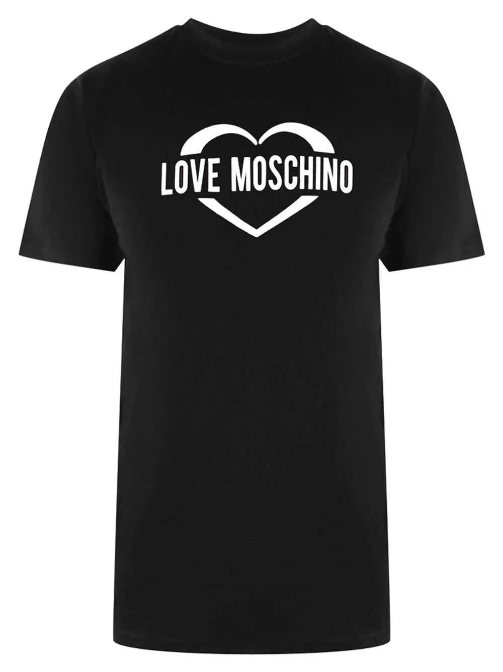 Love Moschino Iconic Heart Logo Black T-Shirt