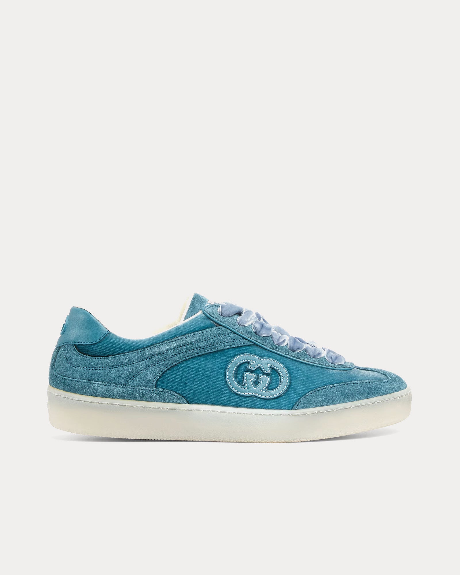 Velvet Dark Teal Low Top Sneakers