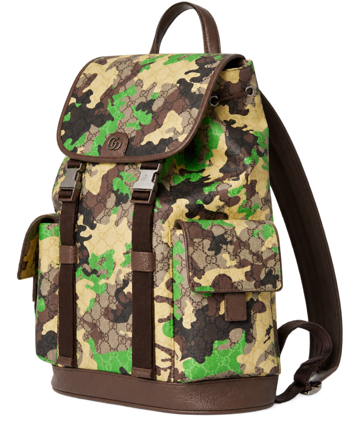 Gucci GG Large Backpack Green Yellow