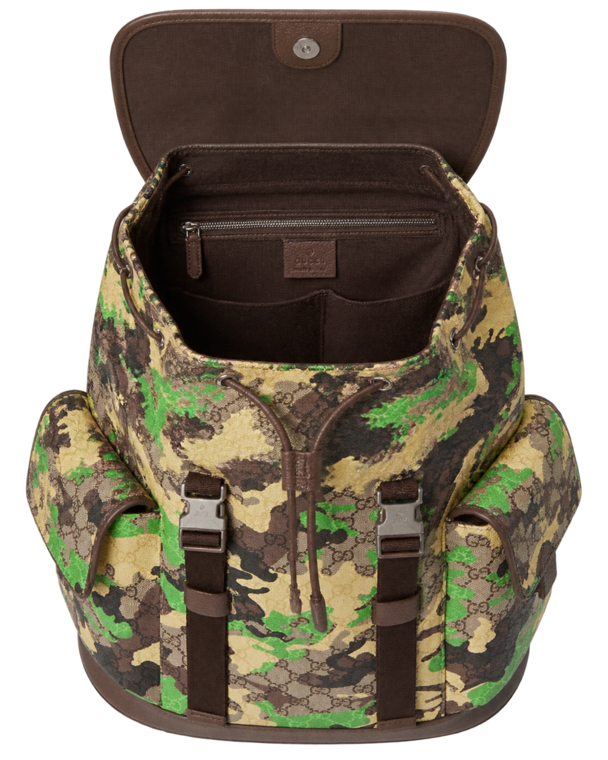 Gucci GG Large Backpack Green Yellow