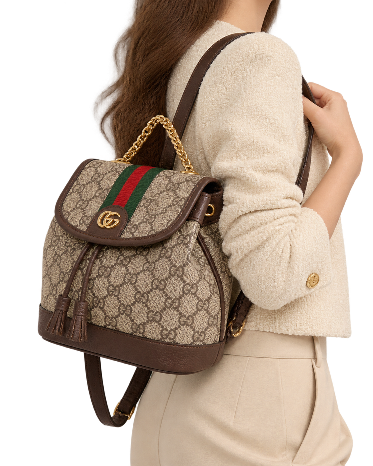 Gucci GG Web backpack