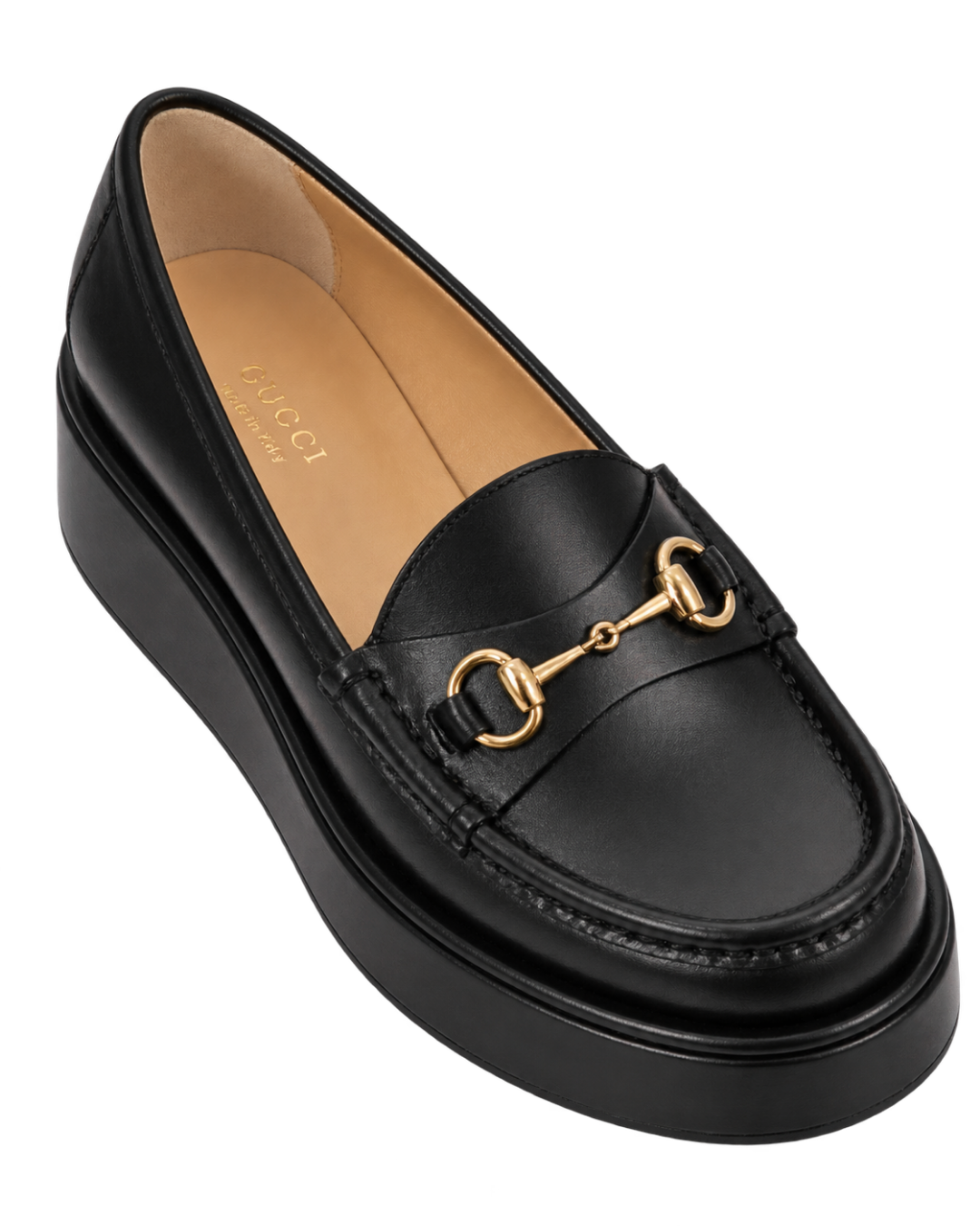 Gucci Horsebit Wedge Loafers
