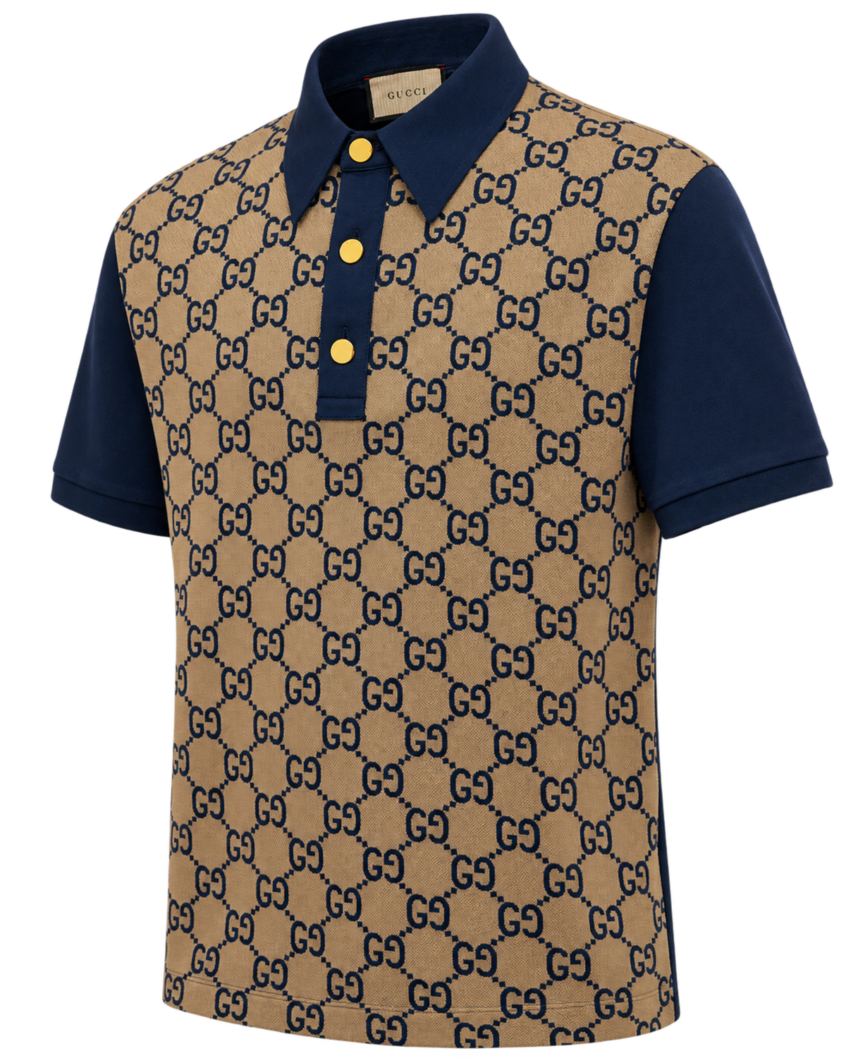 GUCCI - Maxi Gg Silk & Cotton Polo Shirt