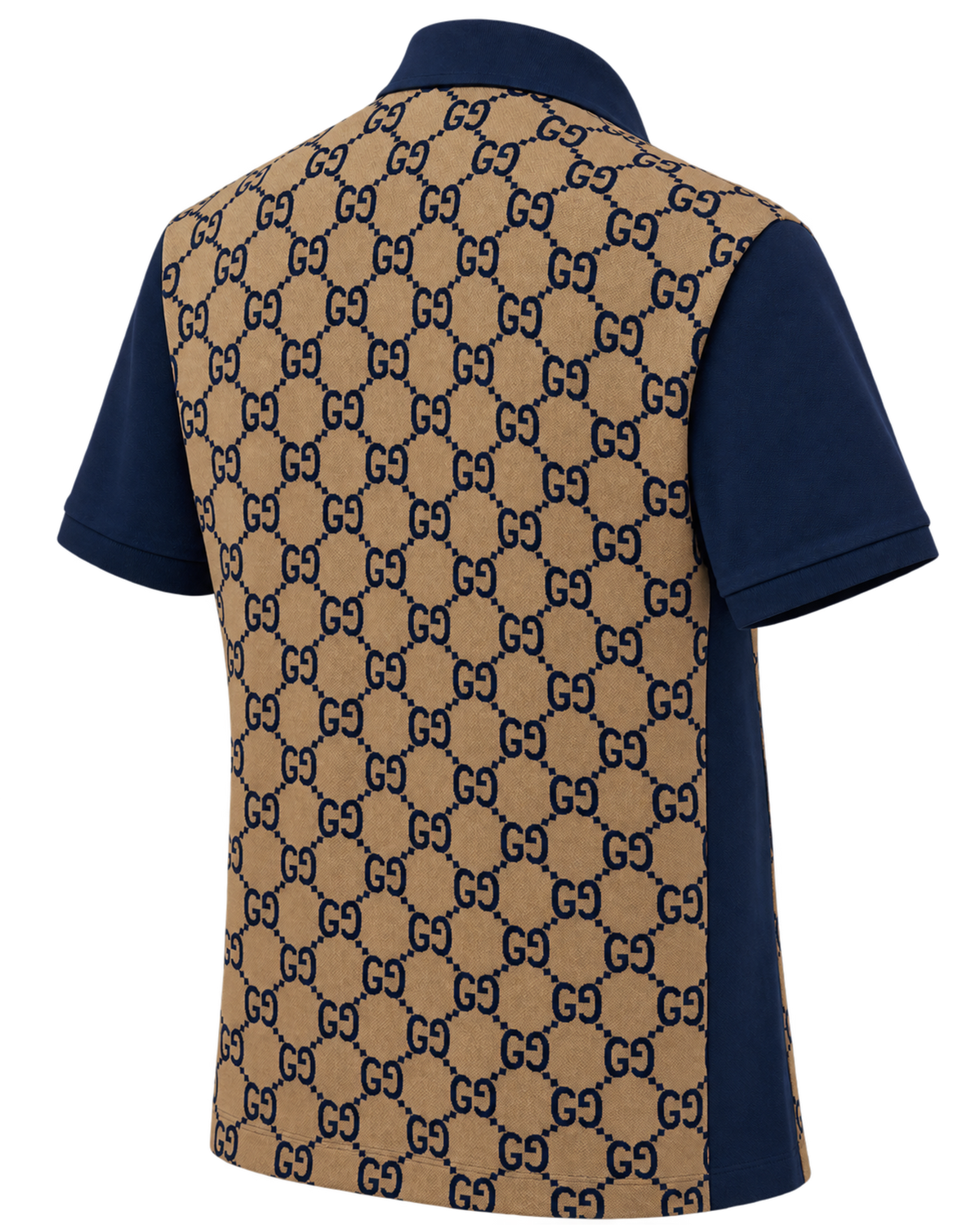 GUCCI - Maxi Gg Silk & Cotton Polo Shirt