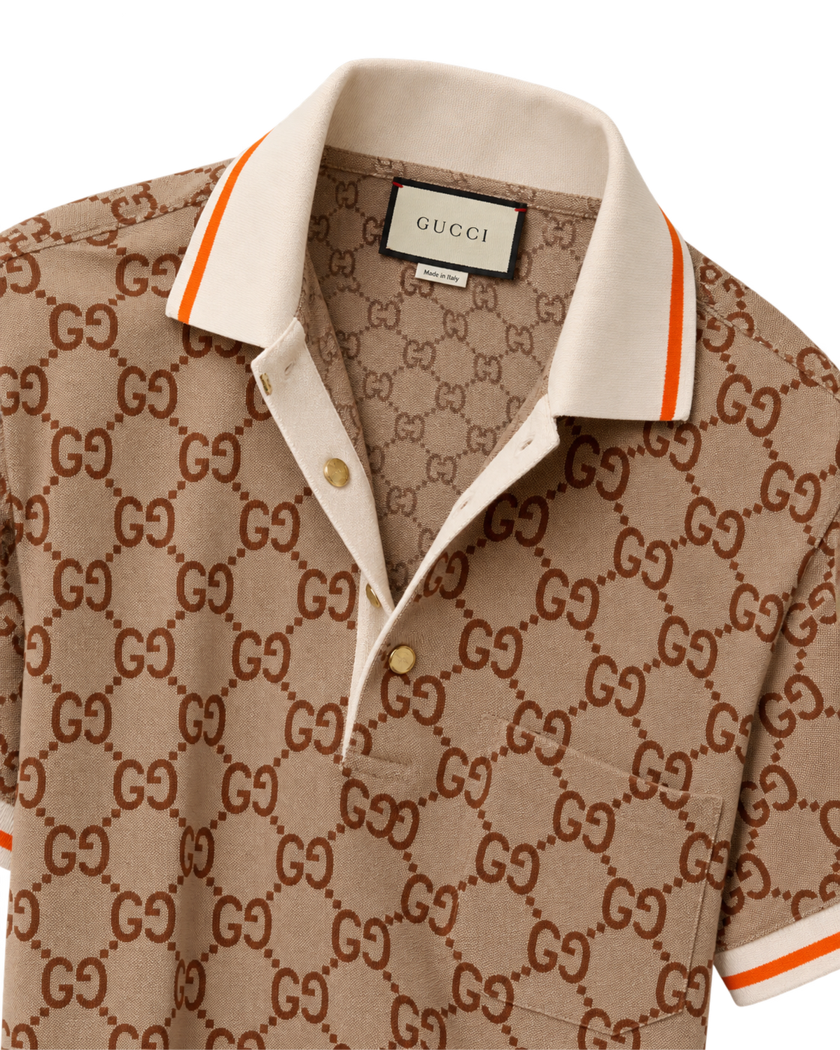 Gucci Polo Shirt Beige Mens
