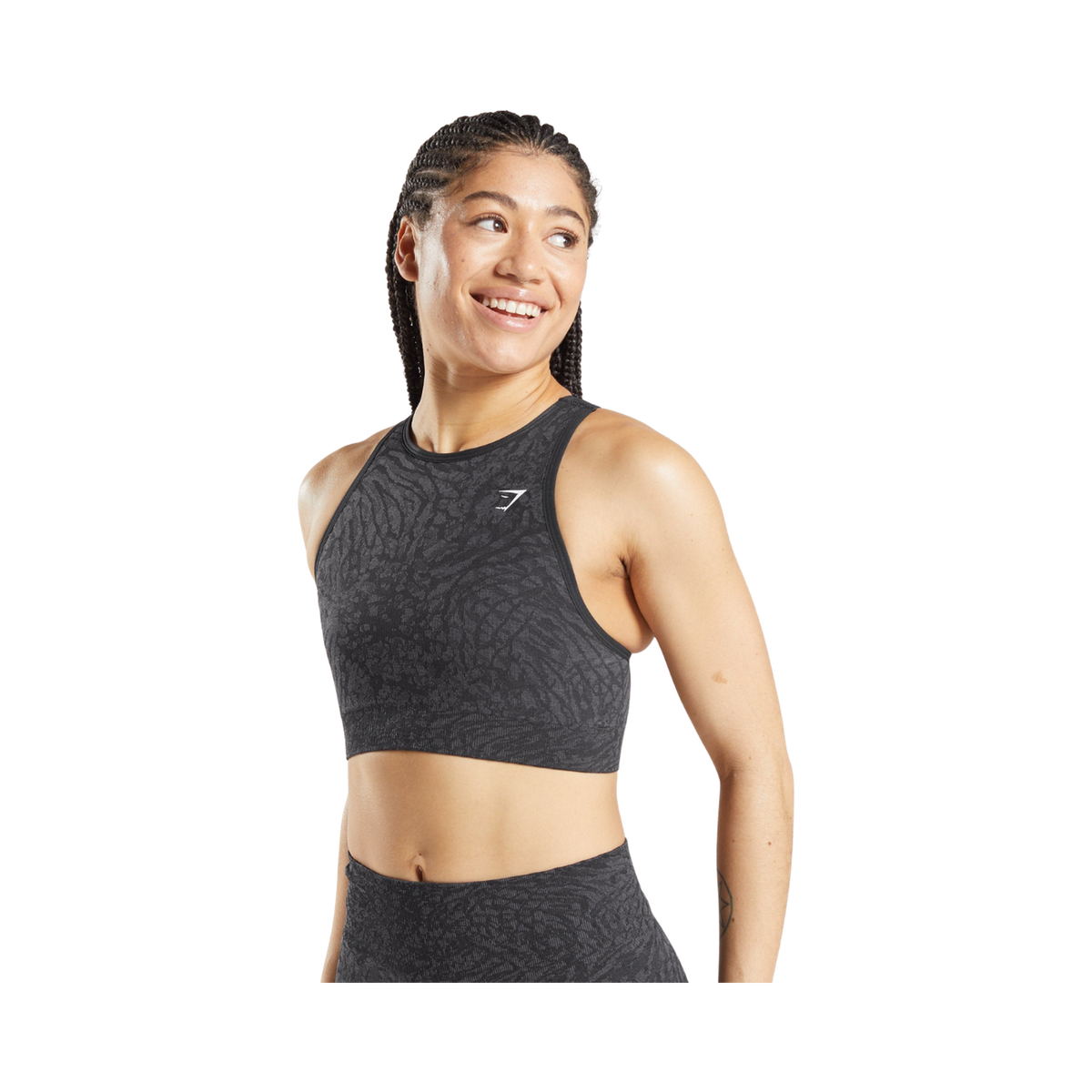 Gymshark Adapt Animal Seamless Sports Bra - Wild | Black