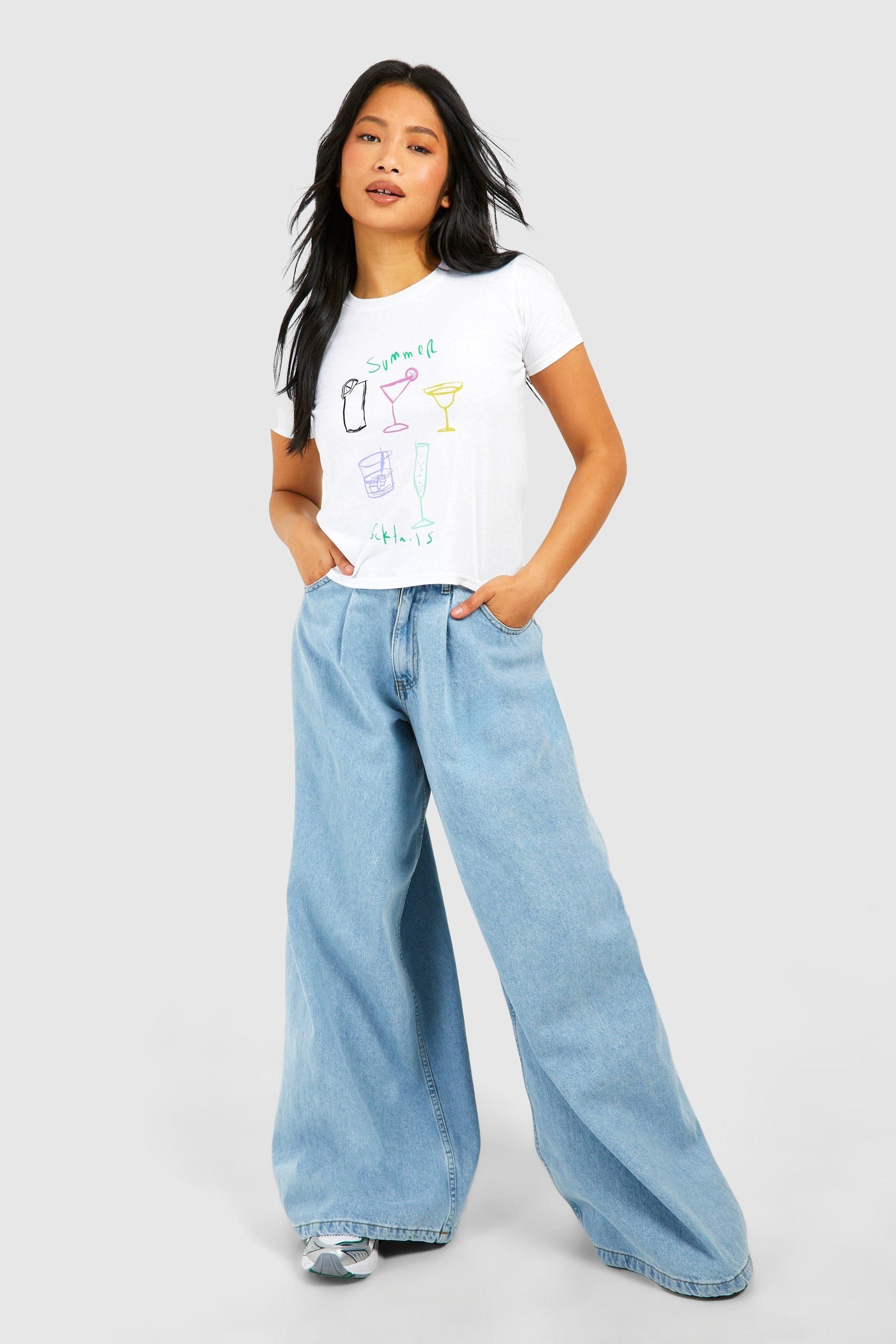 Petite Summer Cocktails Baby Tee