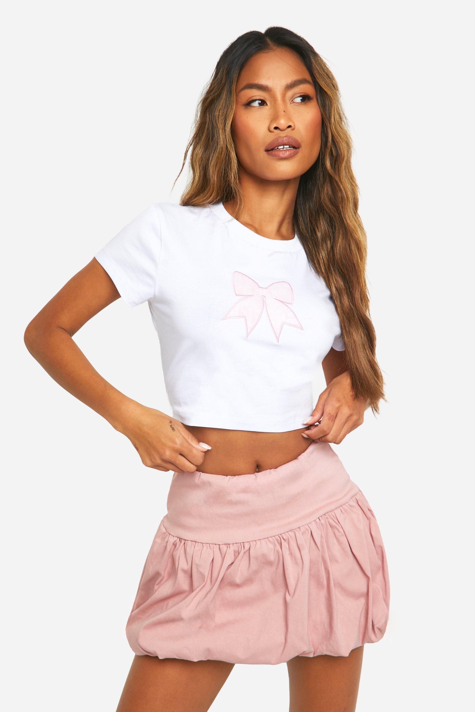Bengaline Bubble Puffball Mini Skirt