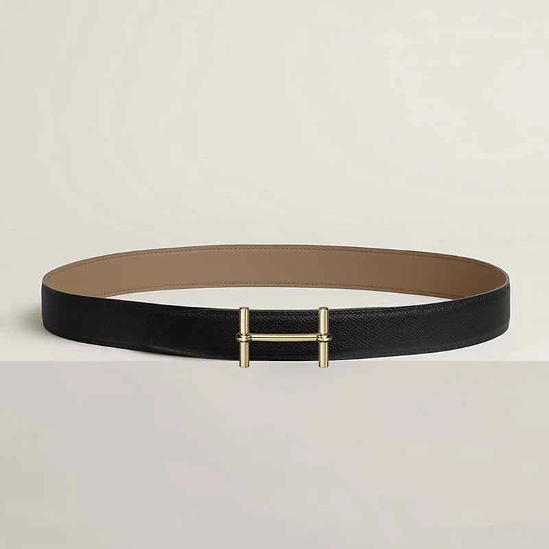 H d'Ancre belt buckle & Reversible leather strap 32 mm