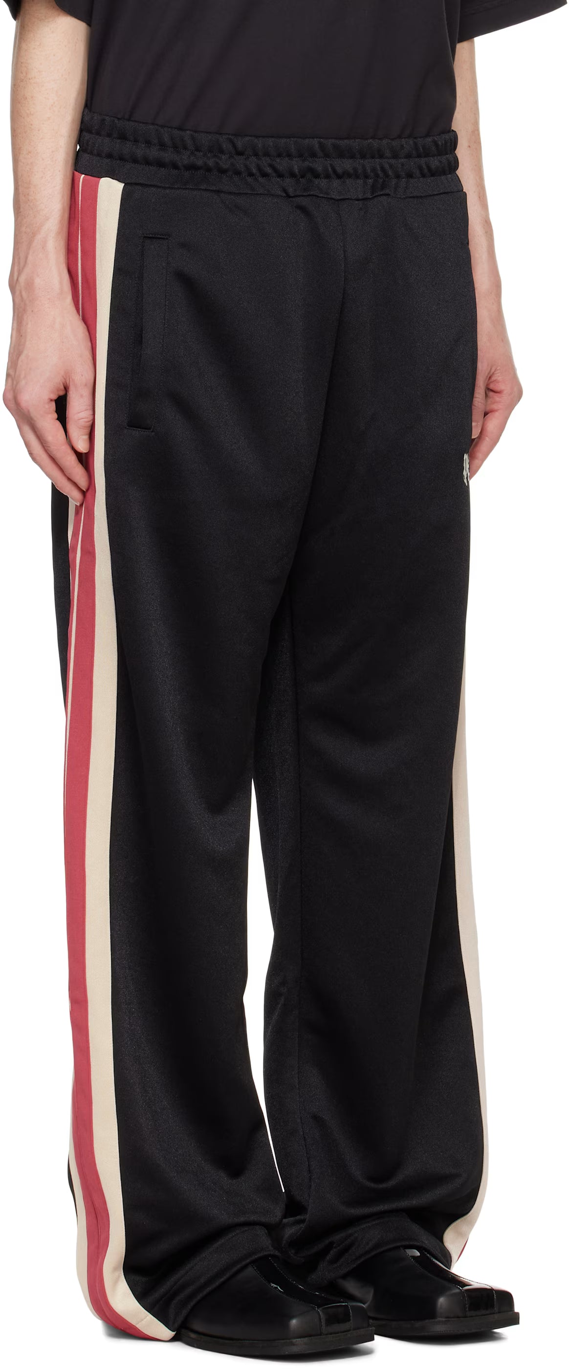 Black Monogram Track Pants