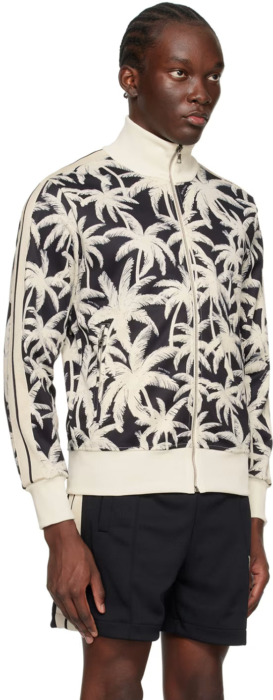 Black & Off-White Palms Allover Track Jacket