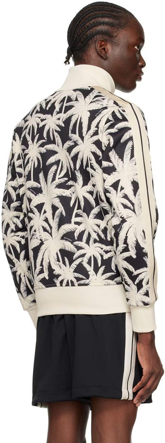Black & Off-White Palms Allover Track Jacket