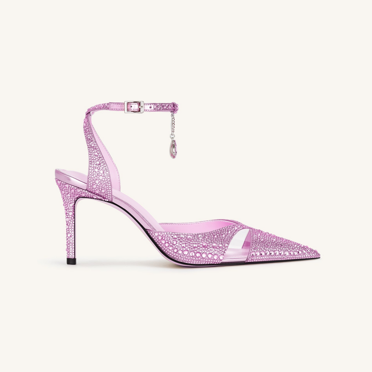 Haidi Artificial Crystal Pumps - Pink