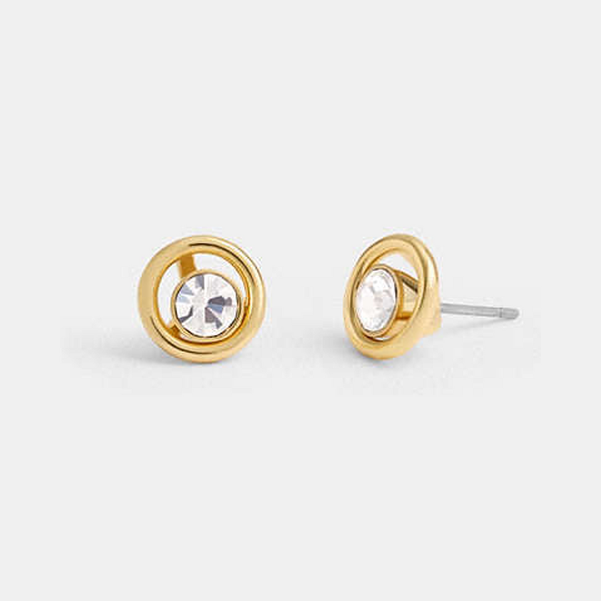 Halo Round Stud Earrings