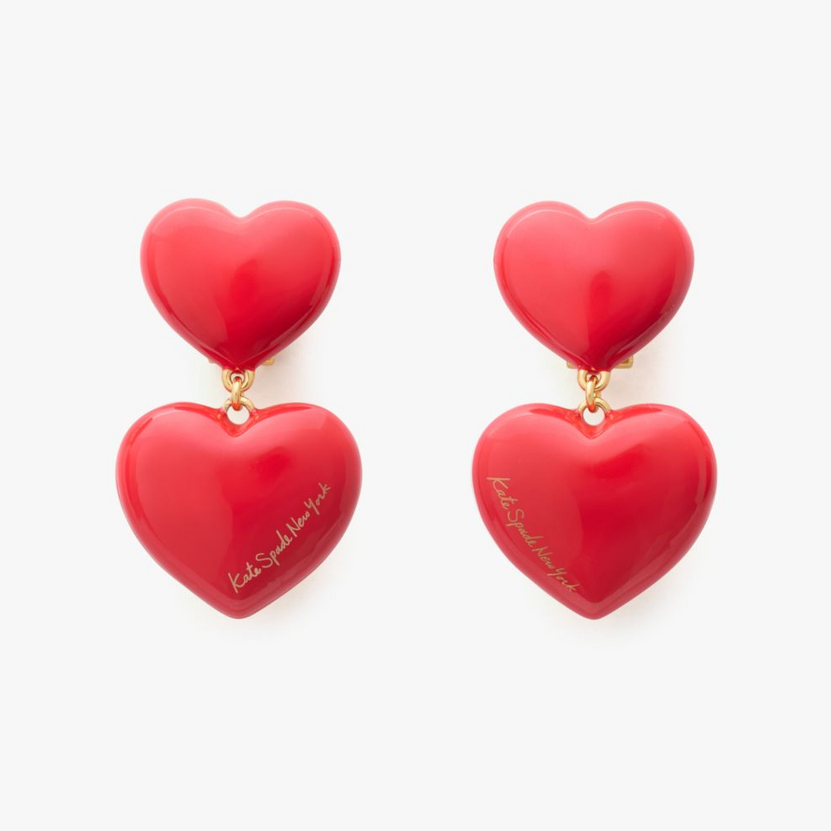 Heart You Double Drop Earrings