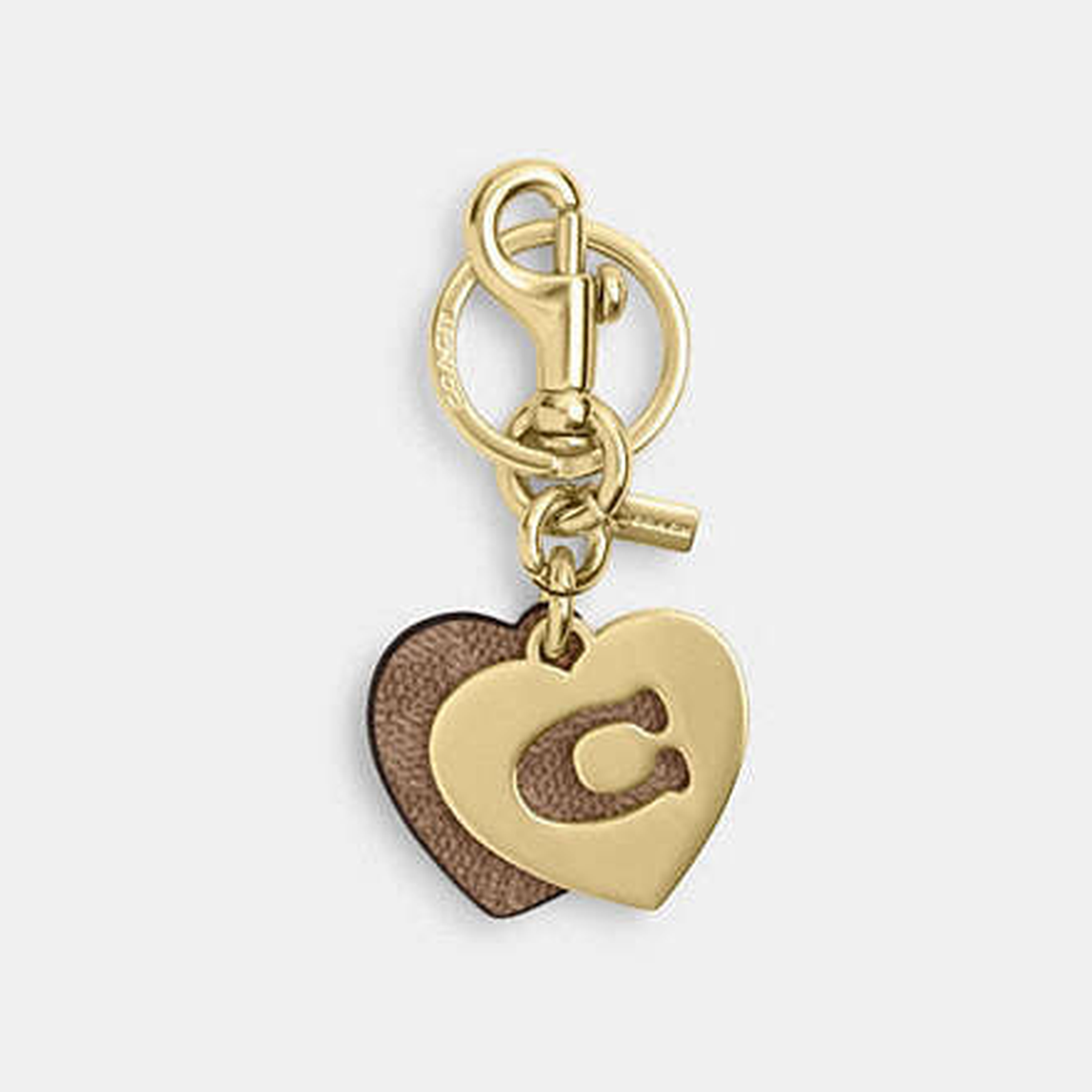 Hearts Key Ring In Signature Canvas