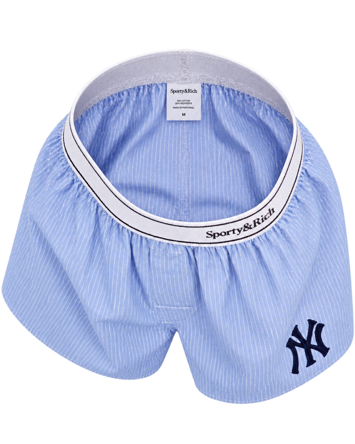 Heritage Yankees Serif Boxer - Blue Stripe/Navy