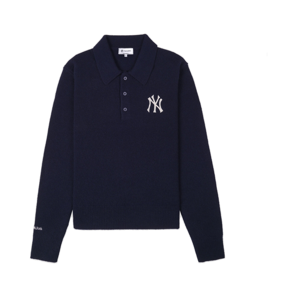 Heritage Yankees Serif Cashmere Polo - Navy/White