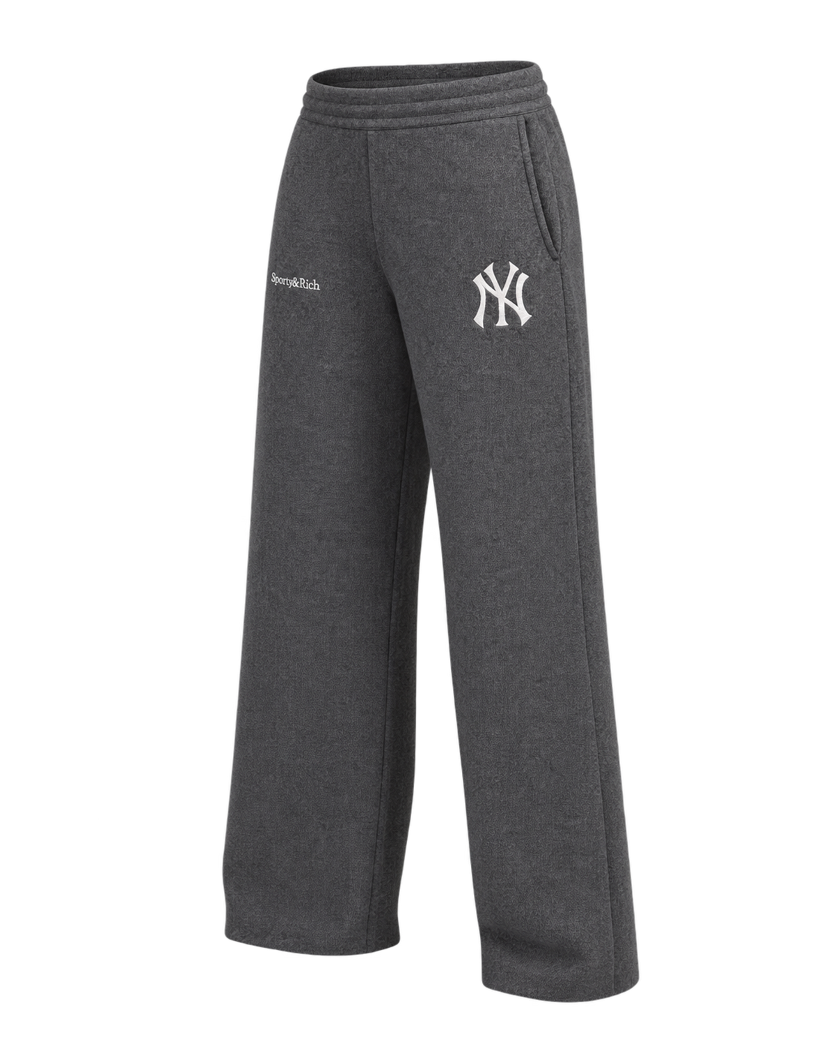 Heritage Yankees Serif Cashmere Trousers - Dark Grey/White