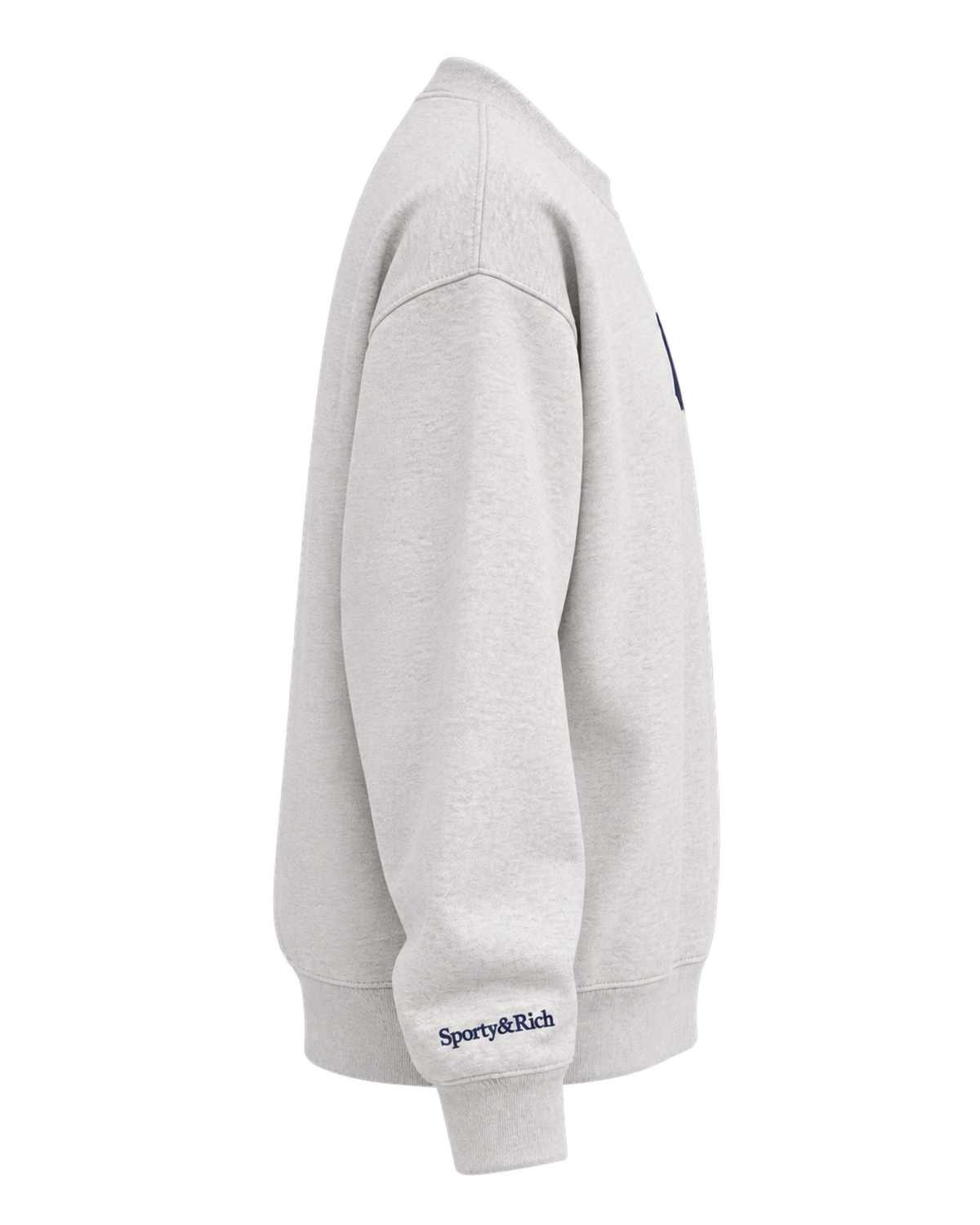 Heritage Yankees Serif Crewneck - Heather Gray/Navy