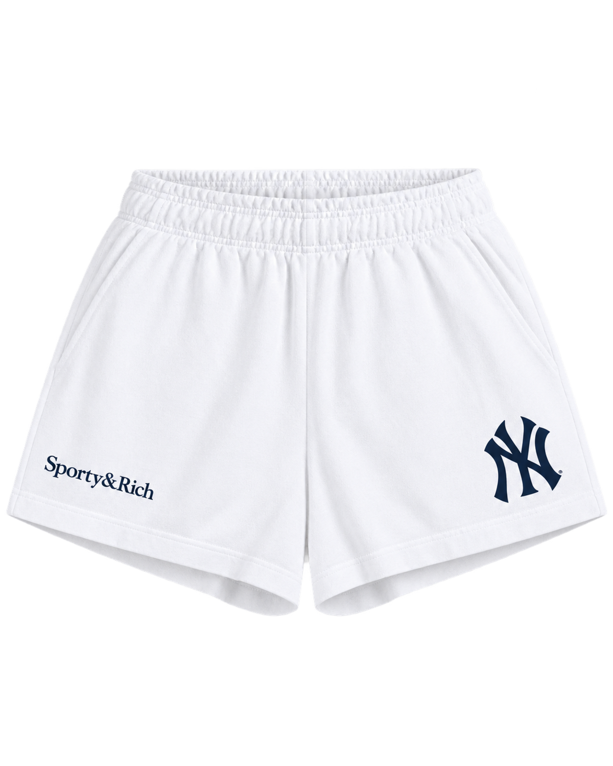 Heritage Yankees Serif Disco Short - White/Navy