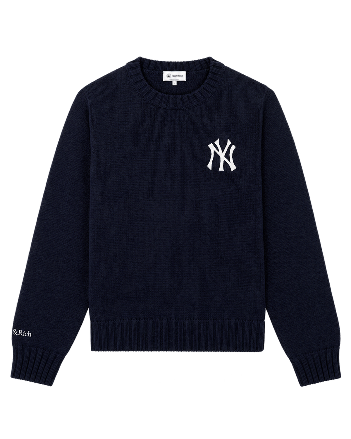 Heritage Yankees Serif Knitted Sweater - Navy/Ecru