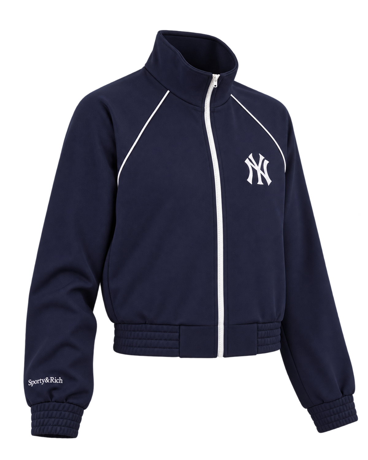 Heritage Yankees Serif Retro Track Jacket - Navy/White