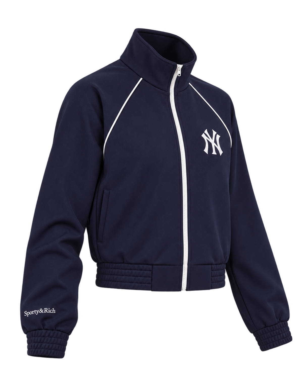 Heritage Yankees Serif Retro Track Jacket - Navy/White