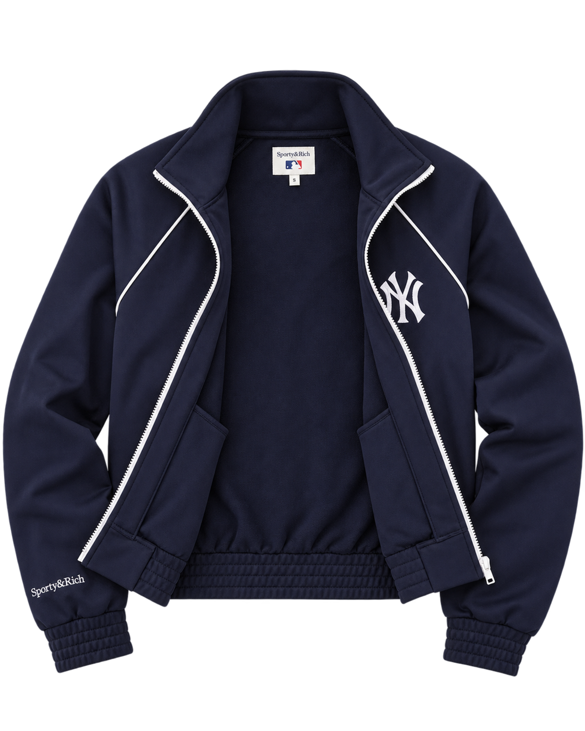 Heritage Yankees Serif Retro Track Jacket - Navy/White