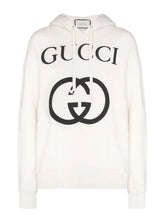 Gucci Interlocking G Hoodie in Cream
