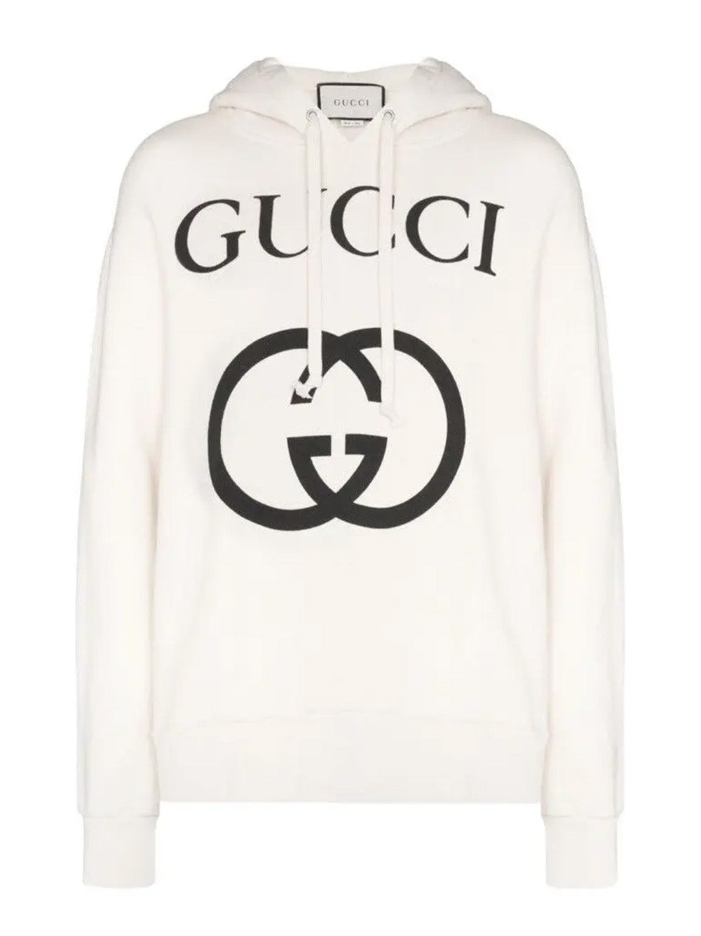 Gucci Interlocking G Hoodie in Cream