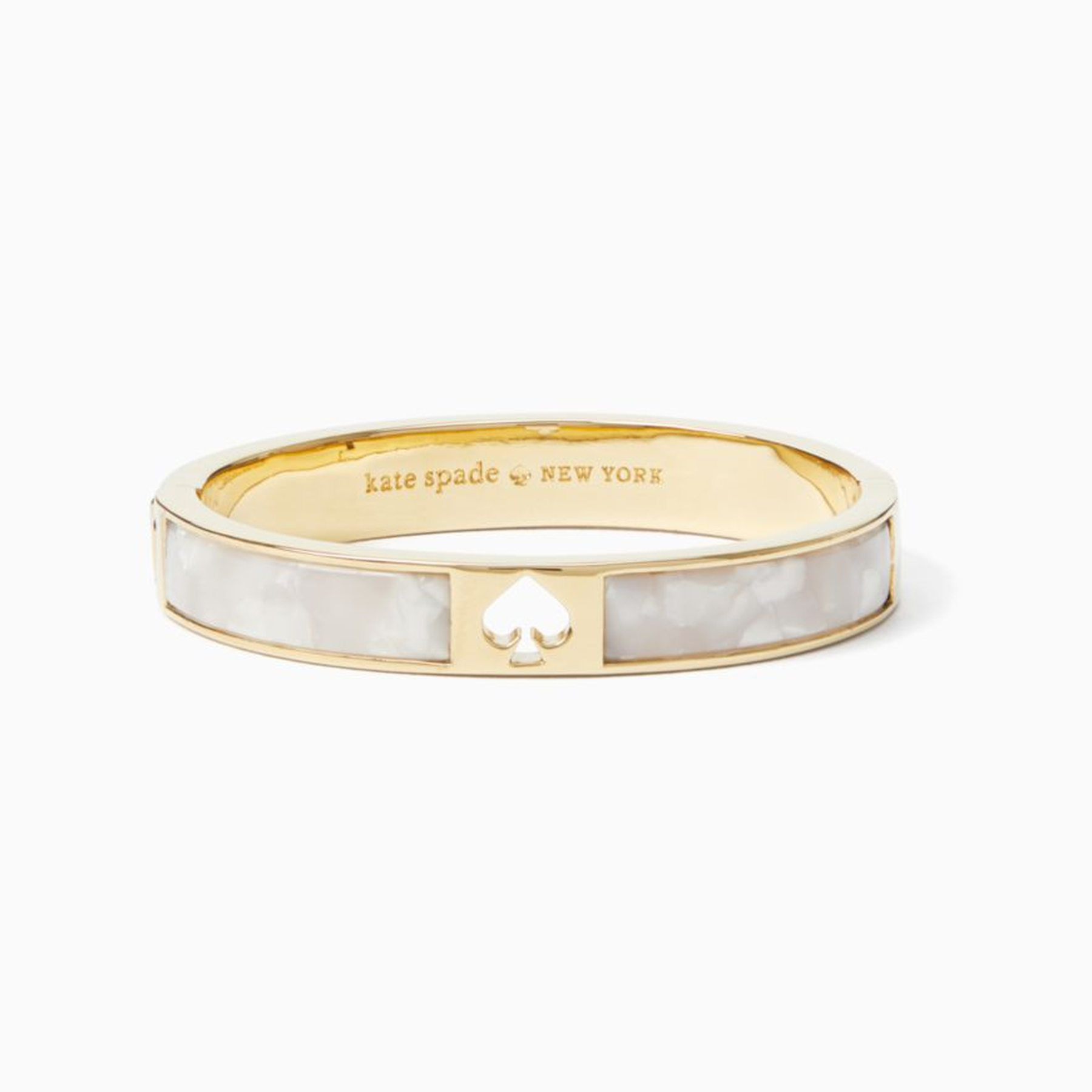 Hole Punch Spade Hinge Bangle