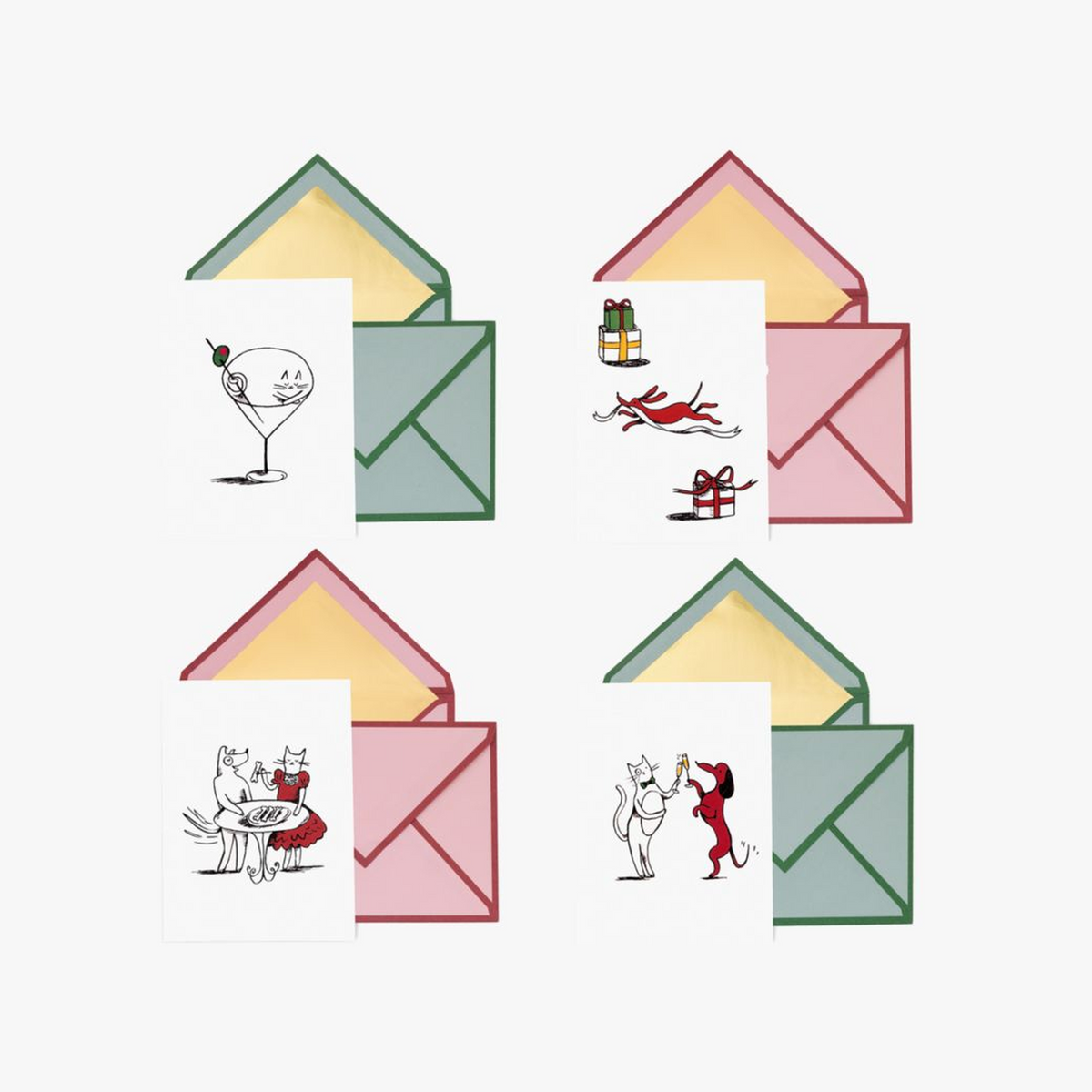 Holiday Party Assorted Holiday Cards Set