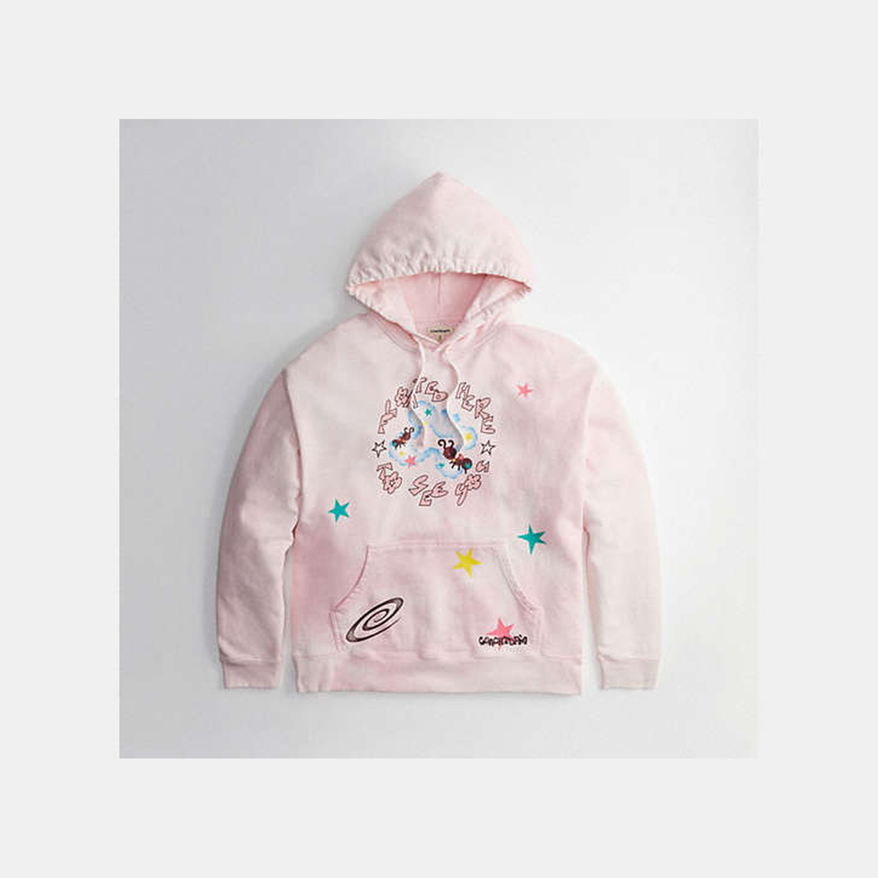 Hoodie With Floated Here To See You Print