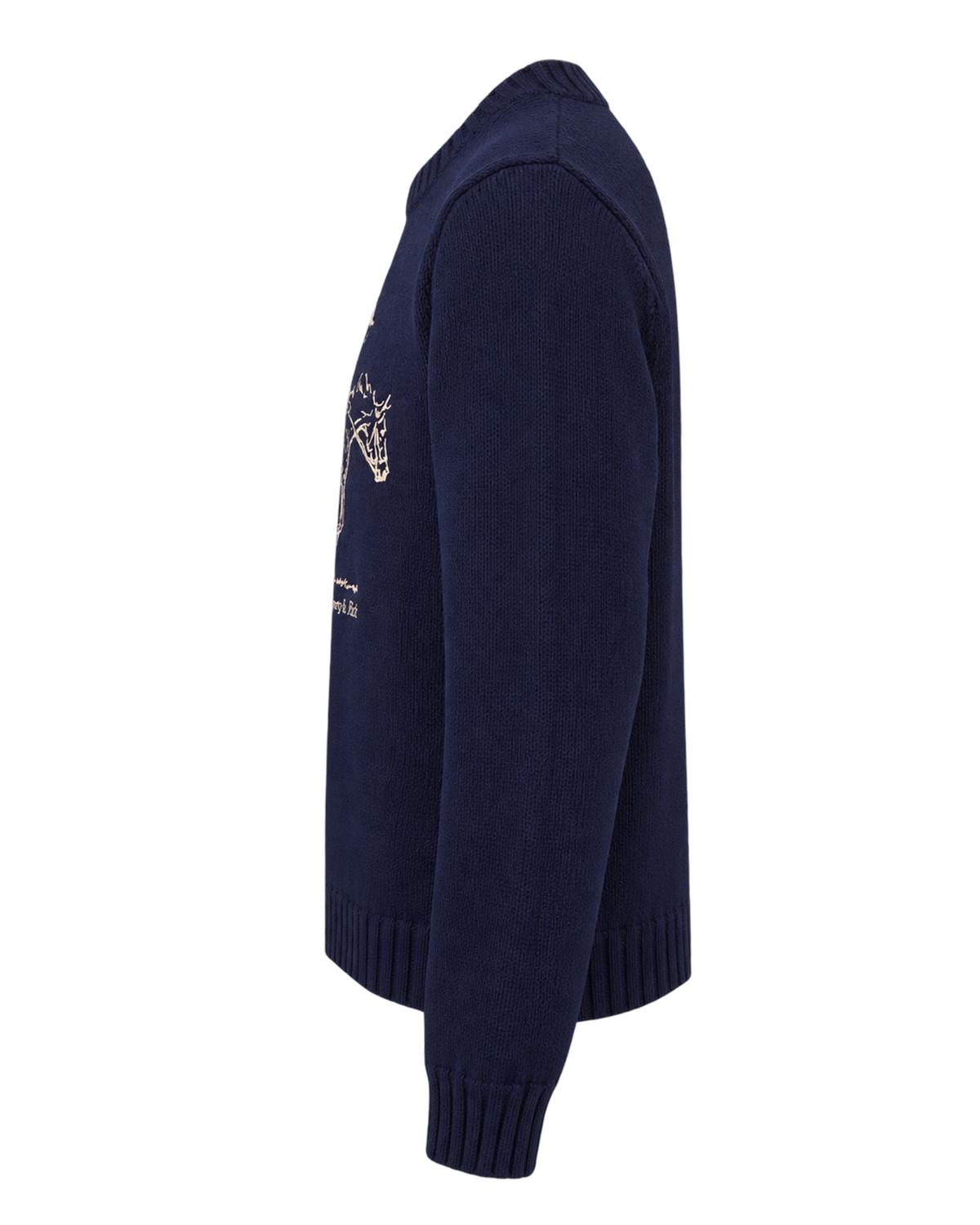 Horse Knitted Sweater - Navy