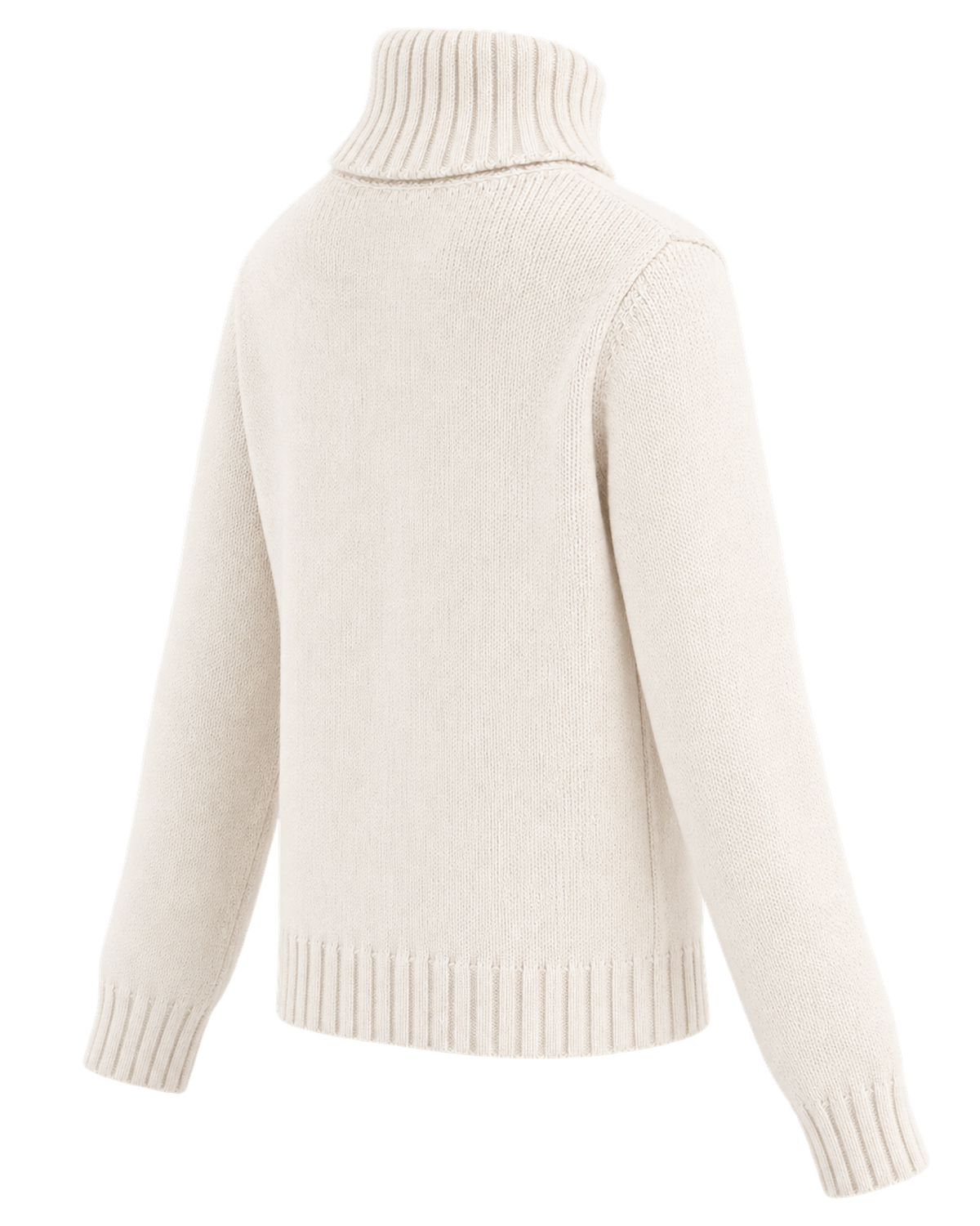 Horse Knitted Turtleneck - Ecru/Chocolate