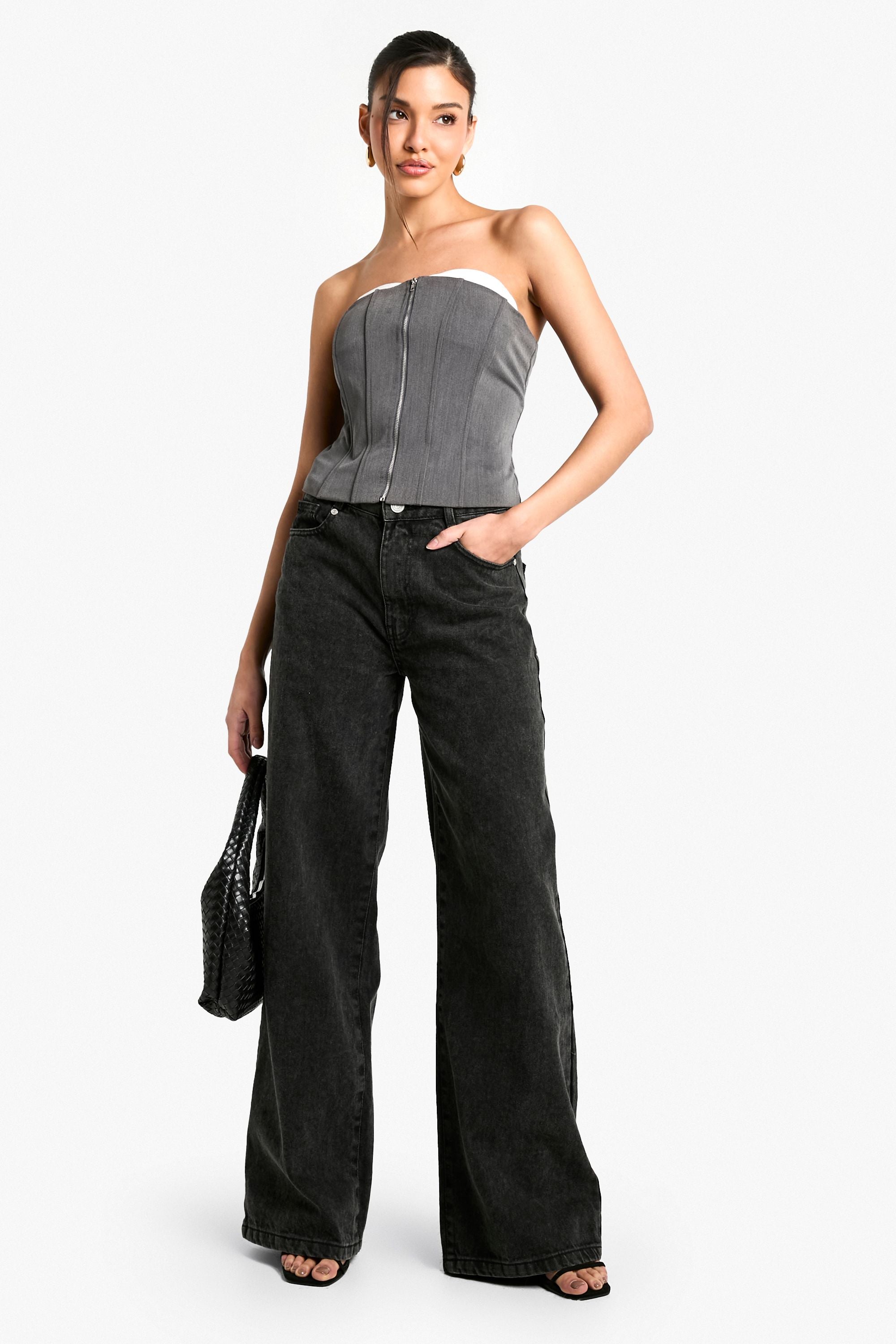 Zip Up Front Longline Corset