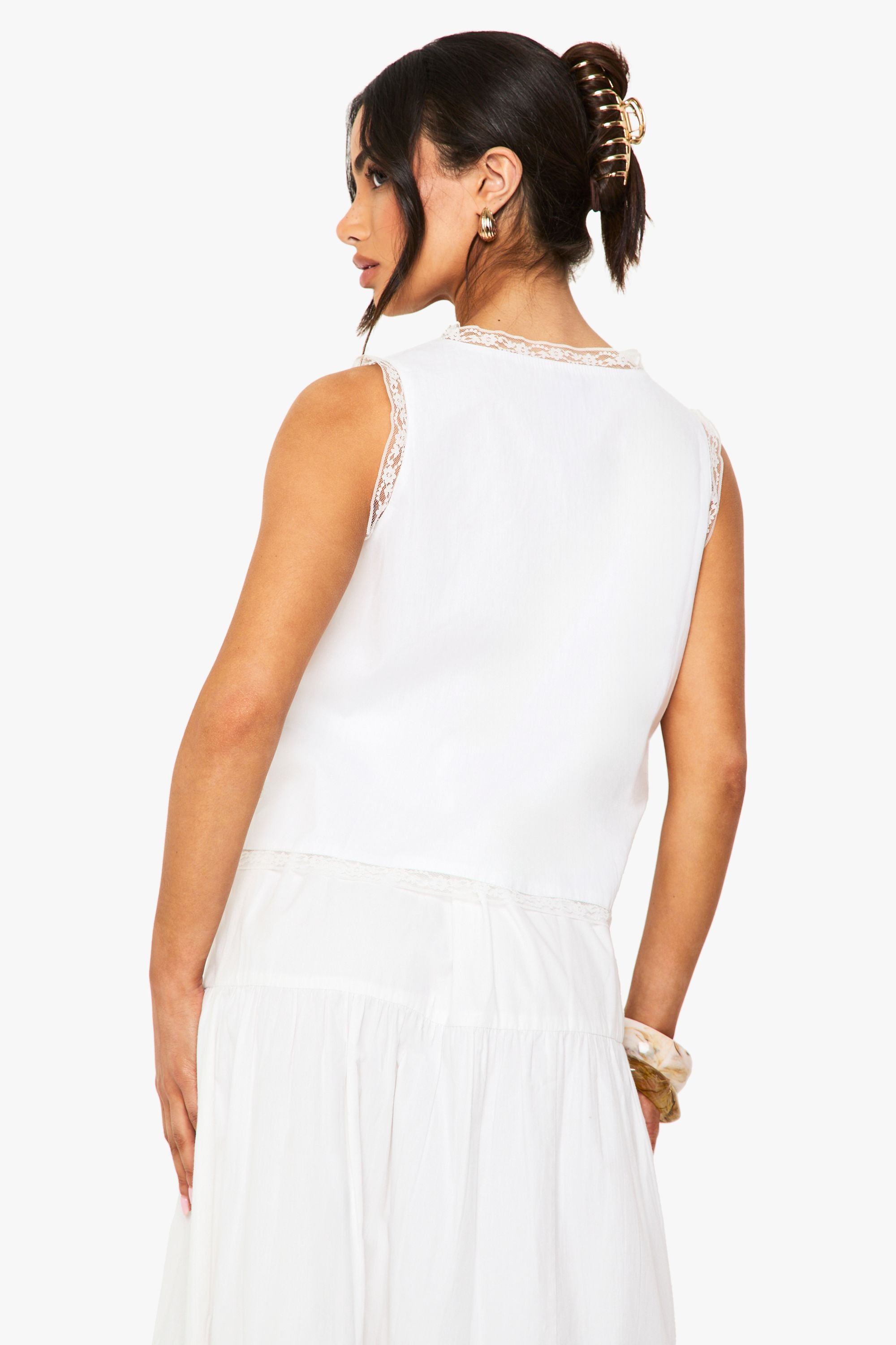 Petite Lace Trim Cami