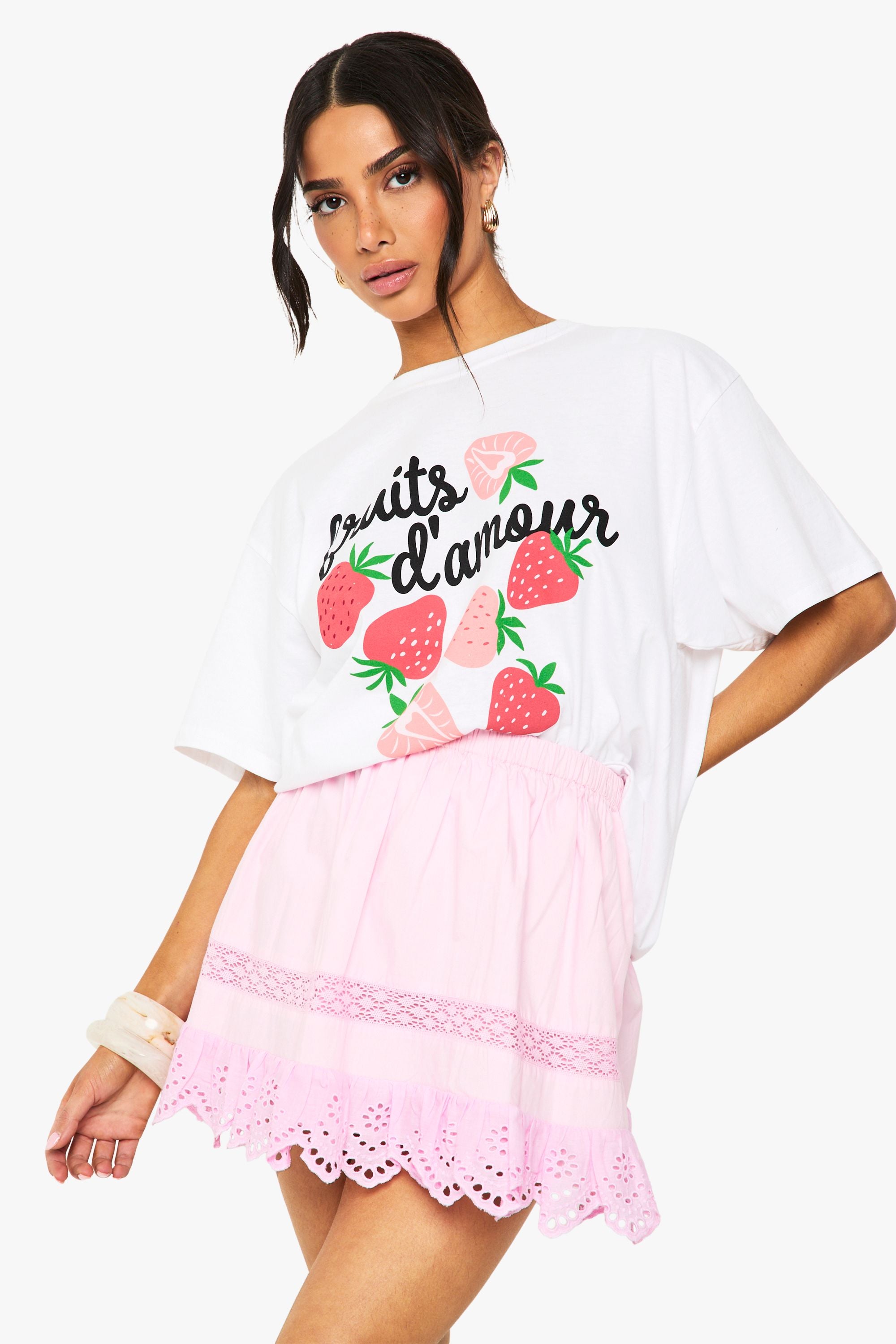 Petite Frill Rara Mini Skirt