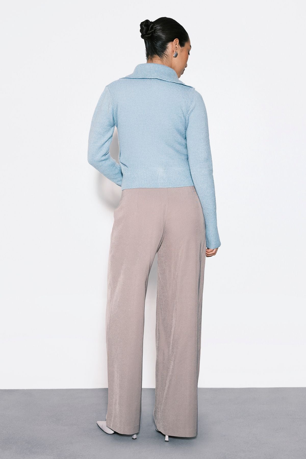 Woven Tailored Slim Straight Leg Trousers