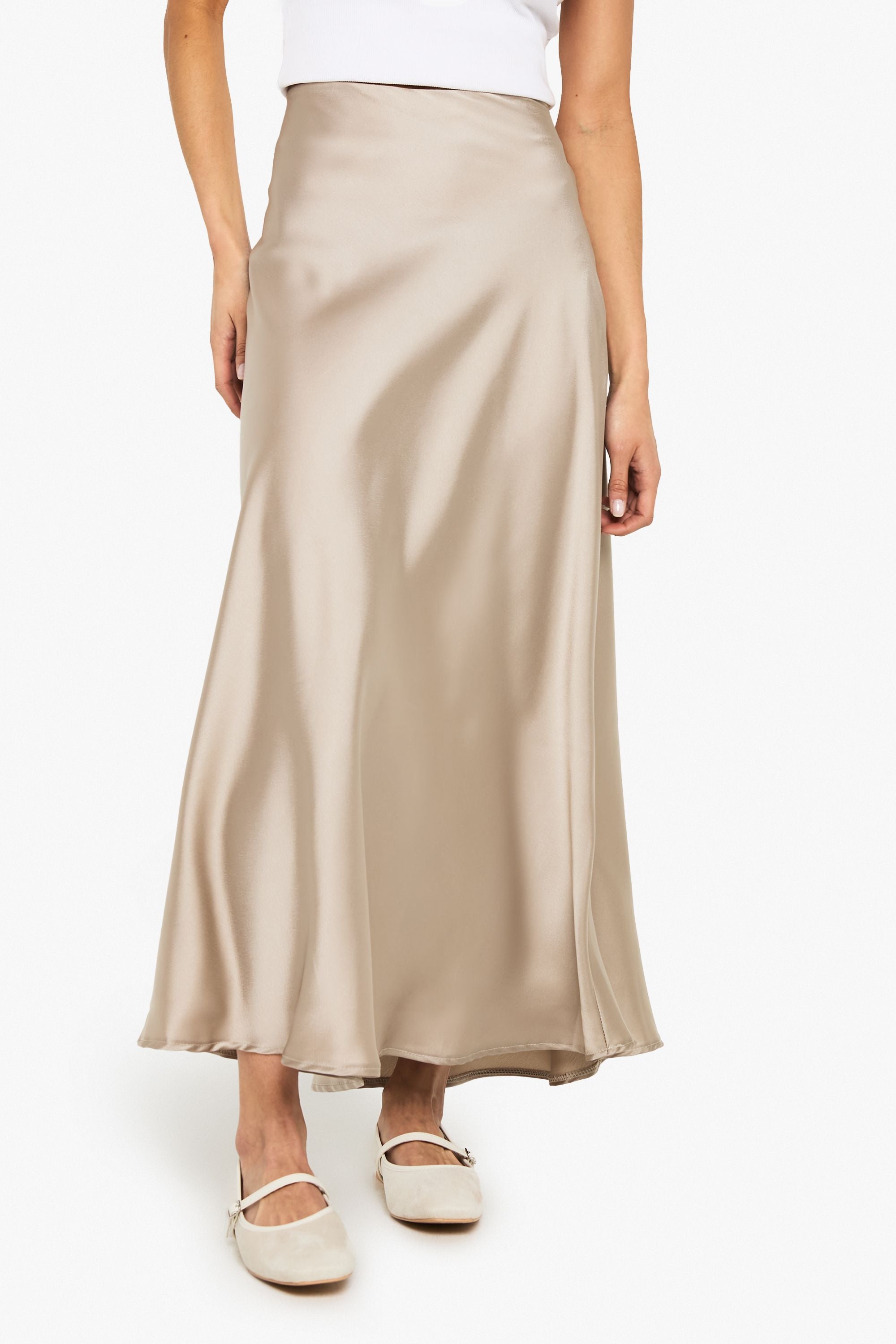Satin Midaxi Skirt