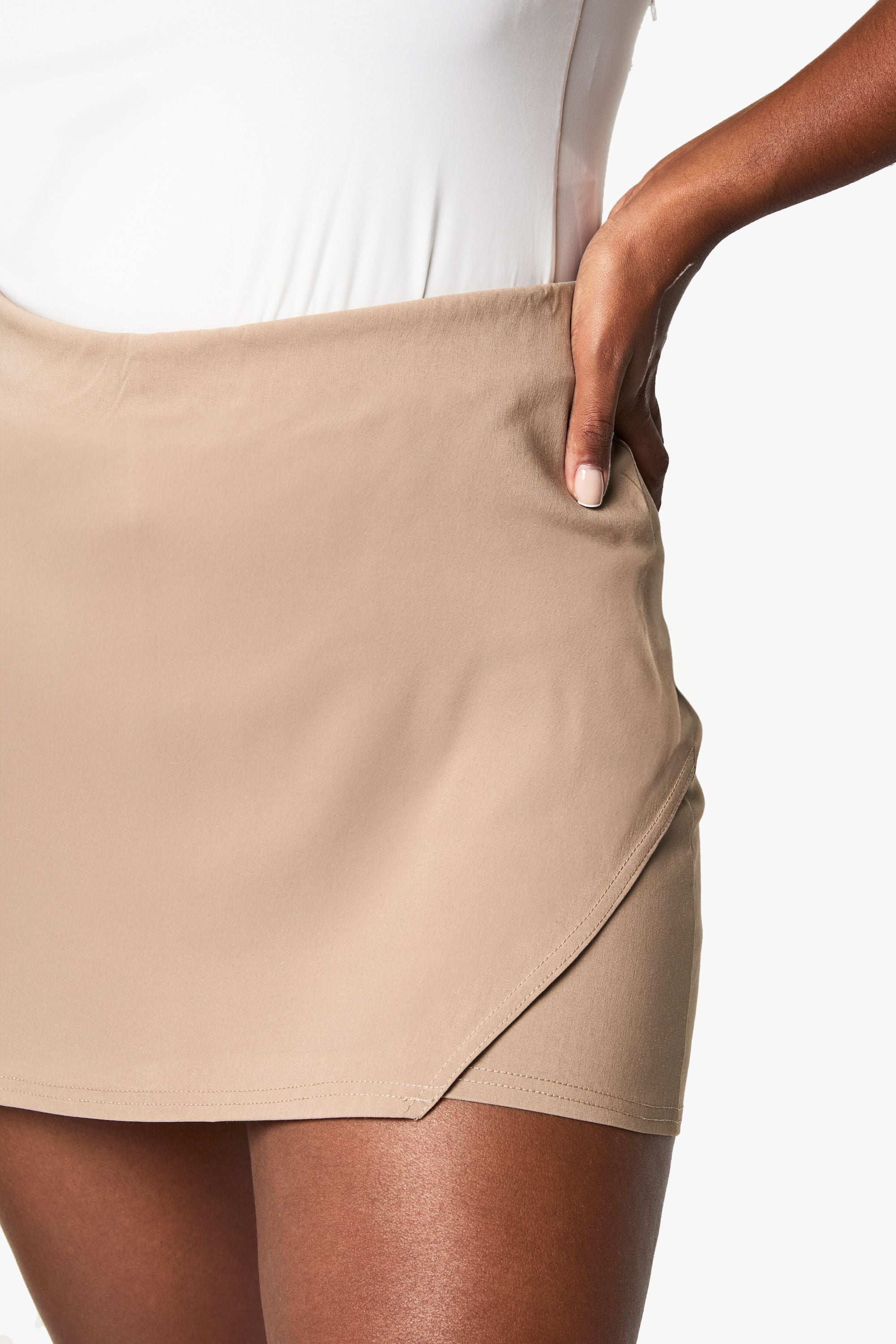 Plus Bengaline Wrap Skort