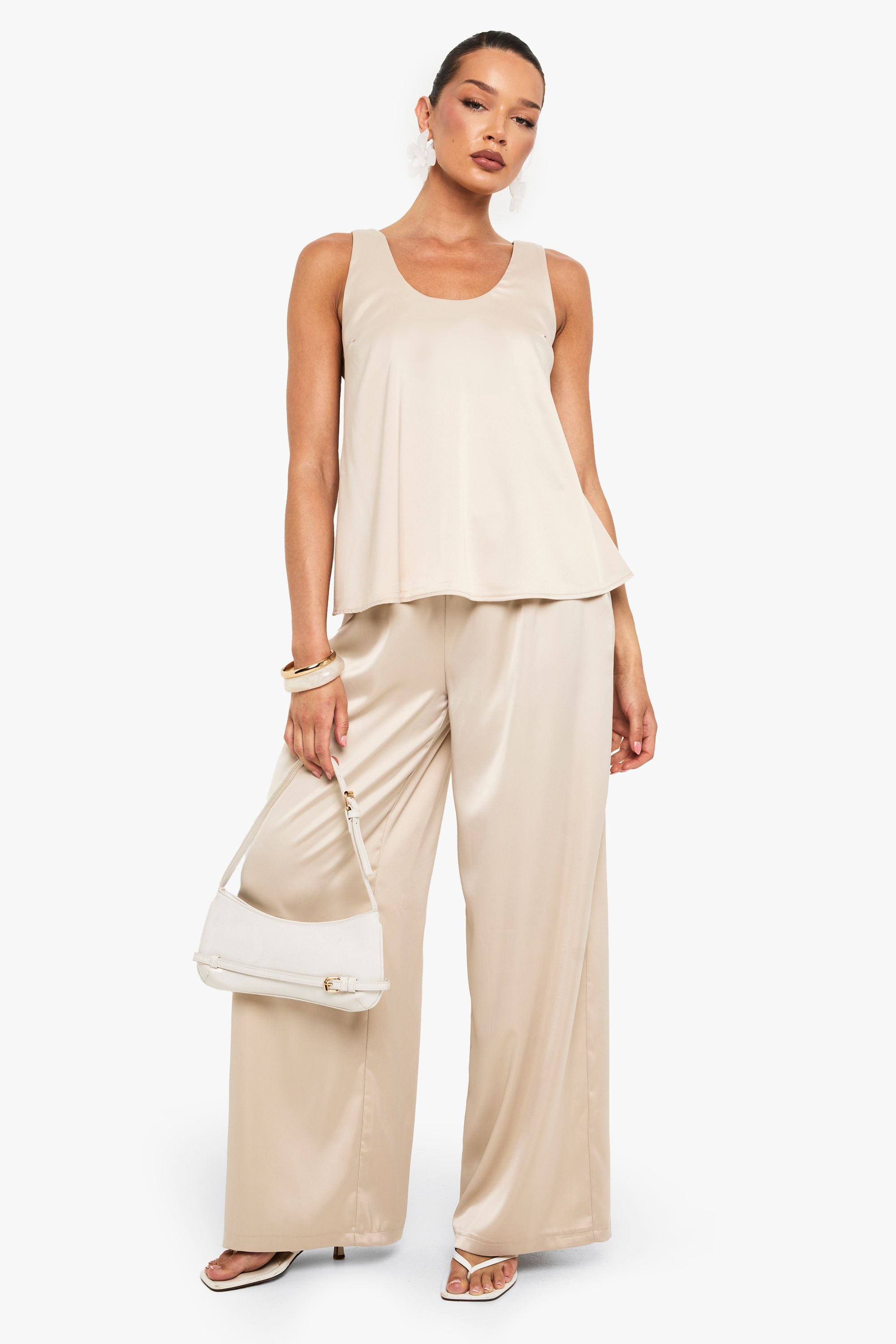 Satin Scoop Neck Cami