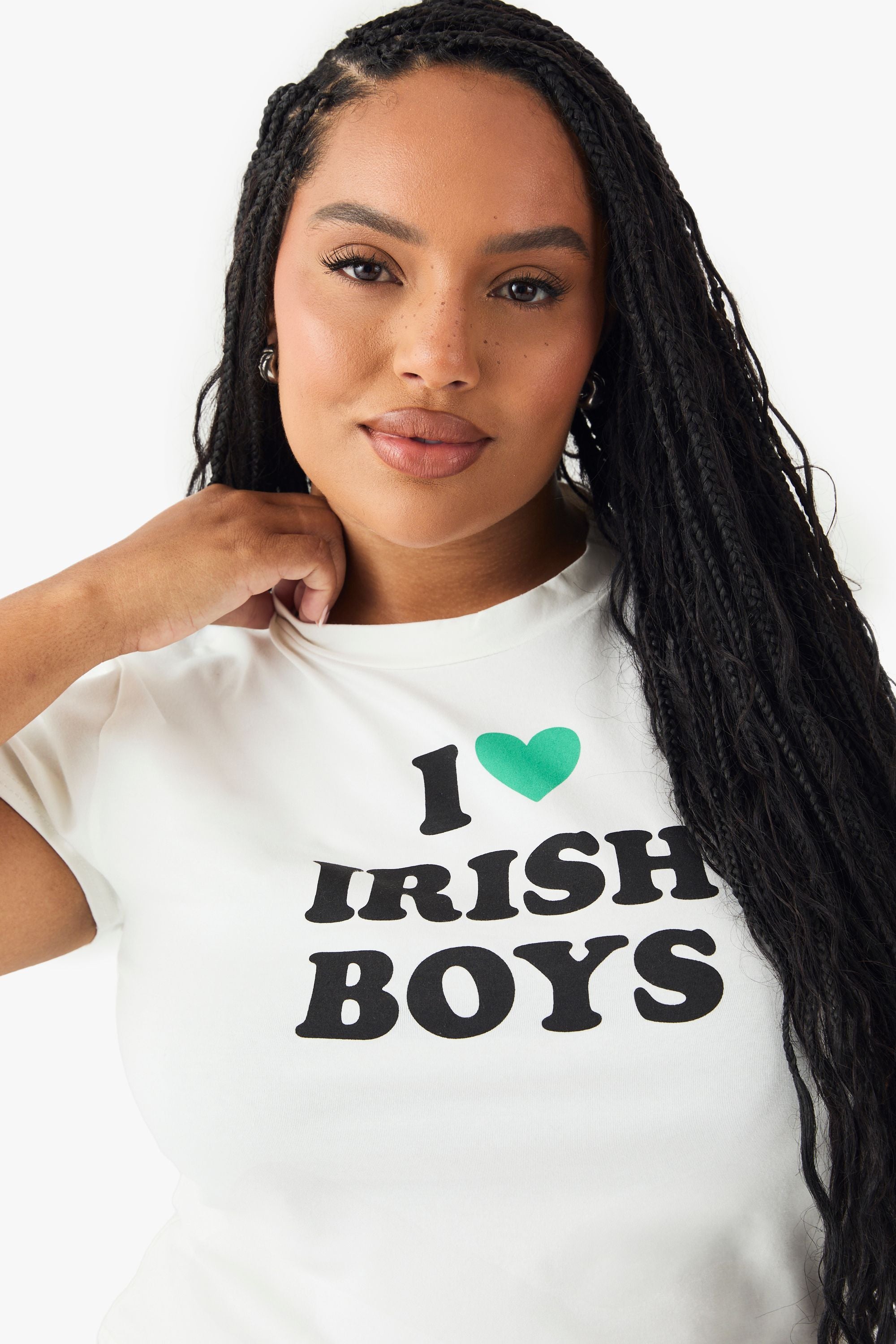 Plus St Paddys Day I Love Irish Boys Baby Tee