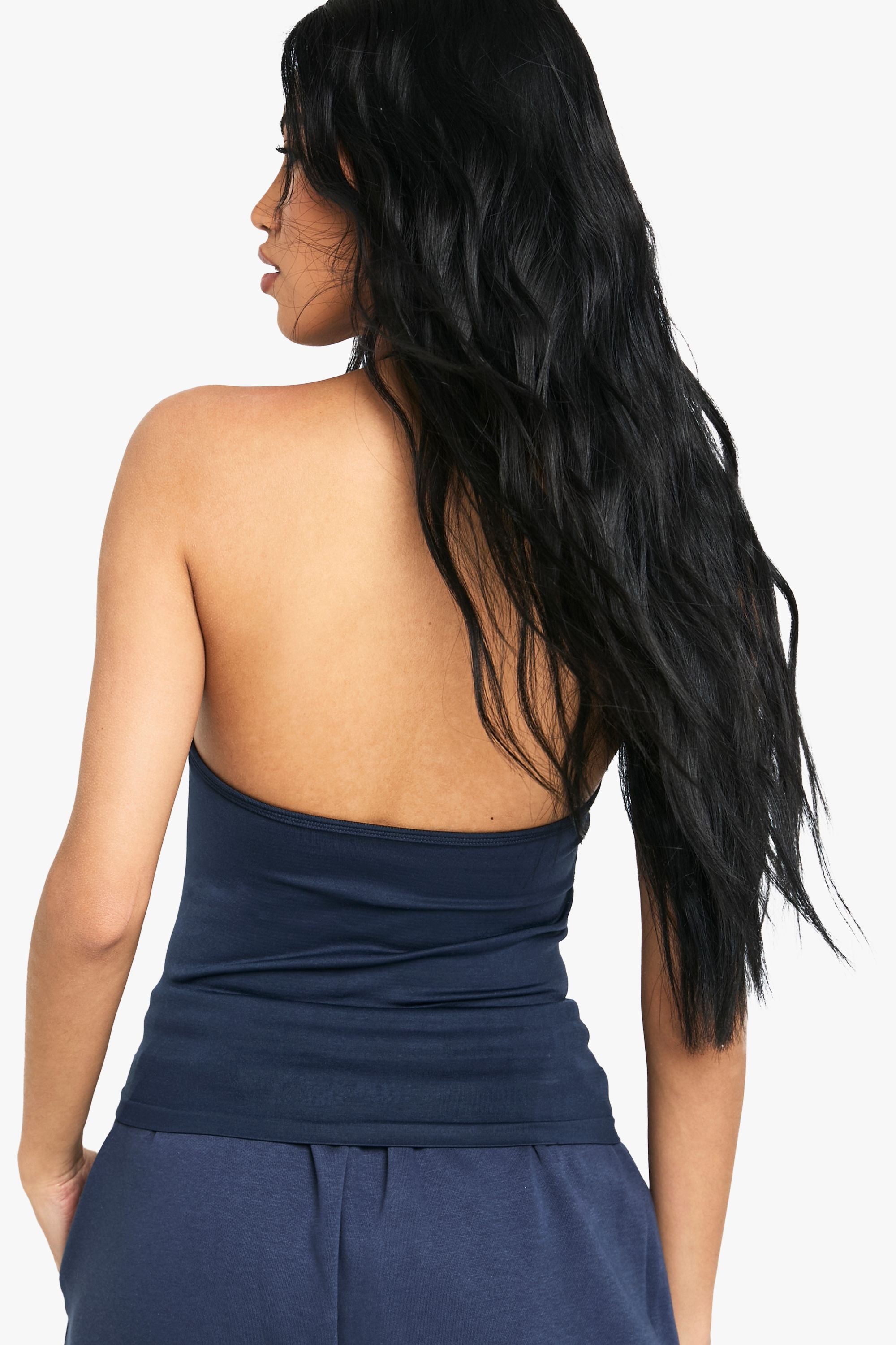 Seamless Sculpt Ruched Bust Padded Strappy Vest Top
