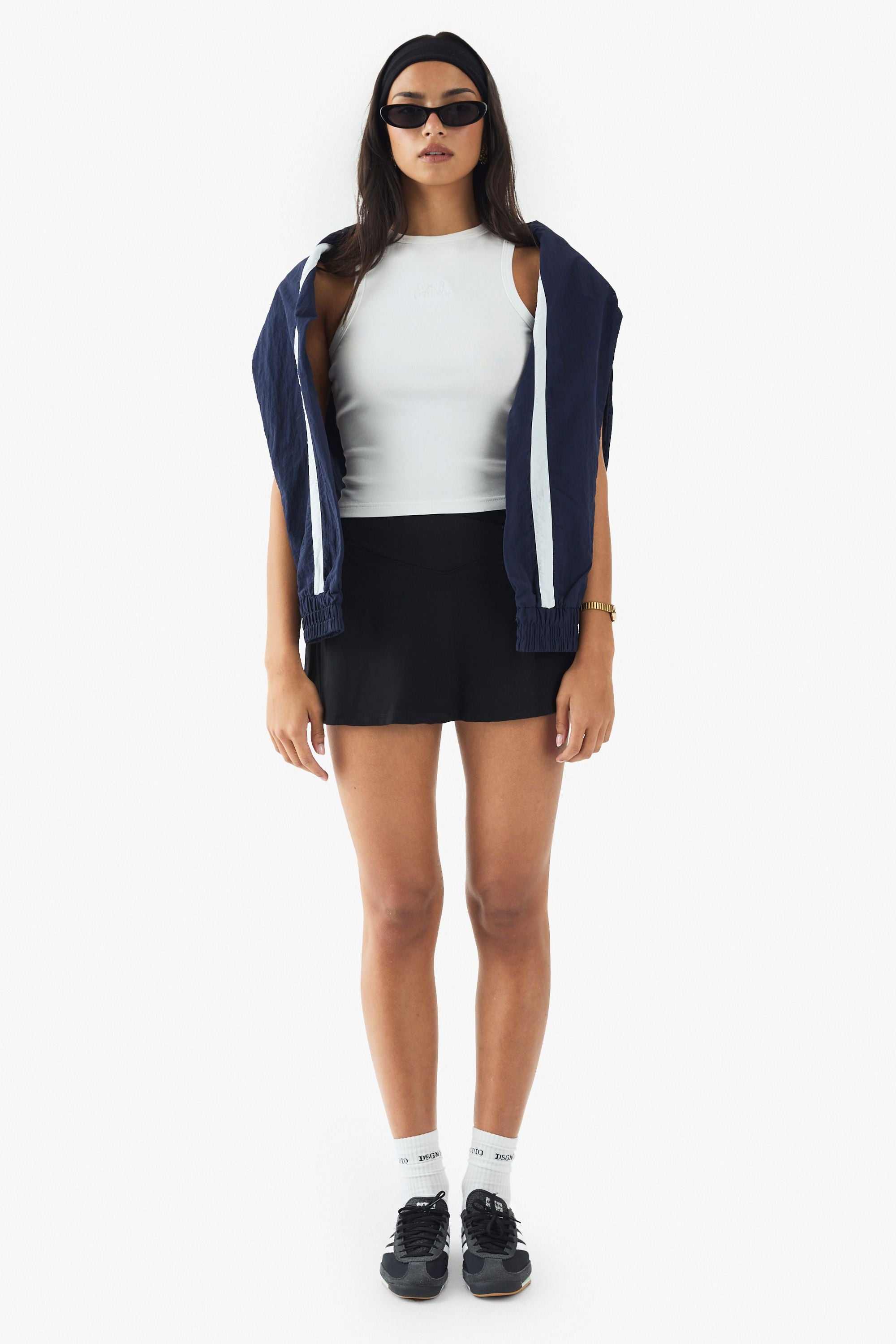 DSGN Studio Ultra Sculpt Wrap Waist Tennis Skirt With Built In Short