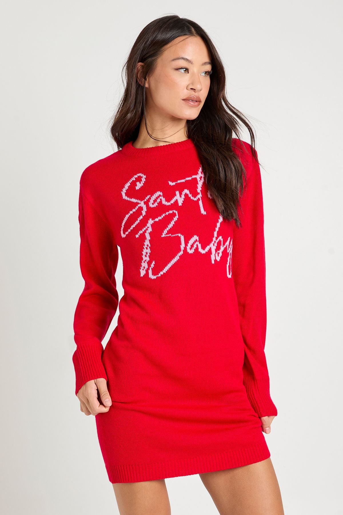 Tall Santa Baby Christmas Jumper Dress