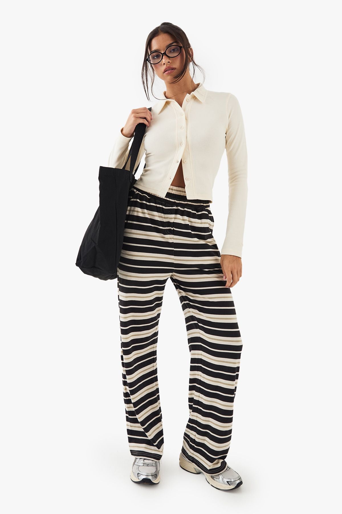 DSGN Studio Button Through Collared Fitted Top