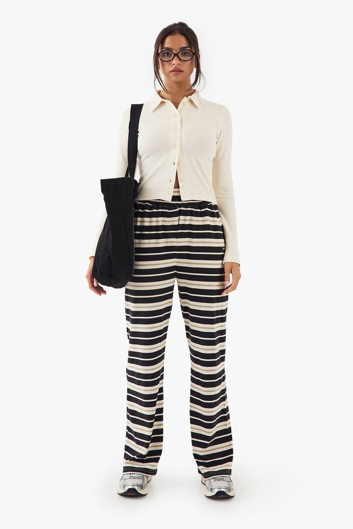 DSGN Studio Button Through Collared Fitted Top