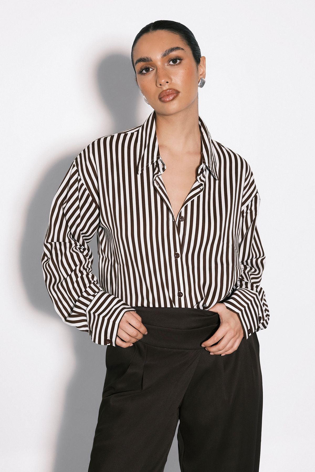 Mixed Stripe Fitted Shirt